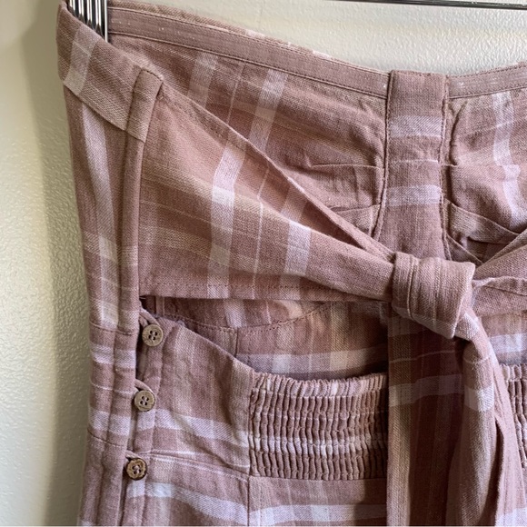 Free People Life Like This Linen Strapless Midi Dress - Picture 13 of 15